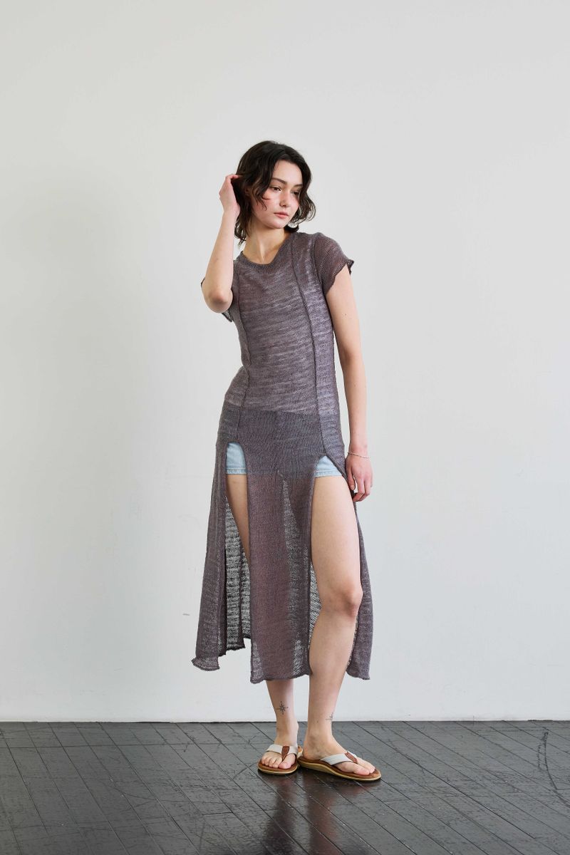 WITTY KNIT ONE-PIECE / MOCHA