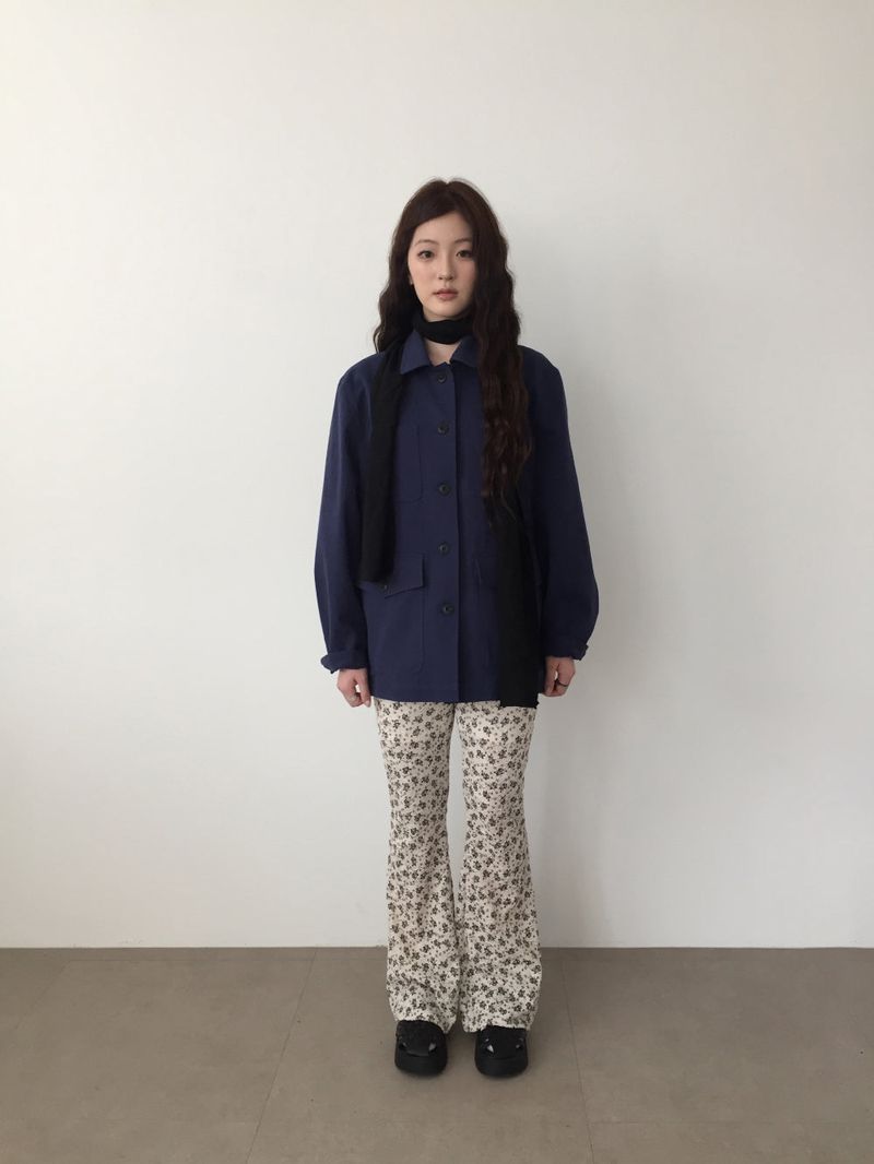 Redin Flora Bootcut Pants (2color)