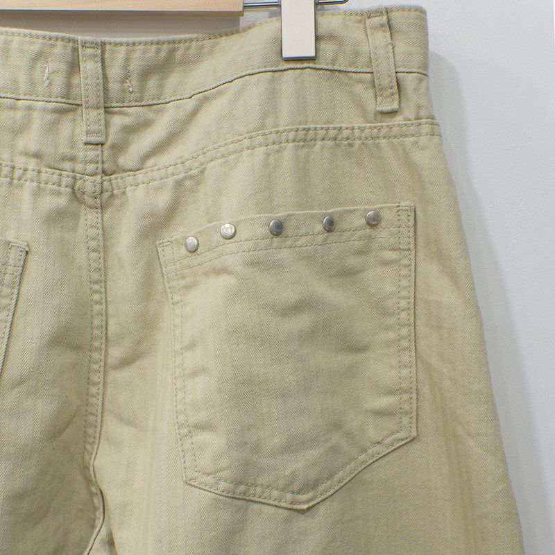 Warp Herringbone Stripe Pants
