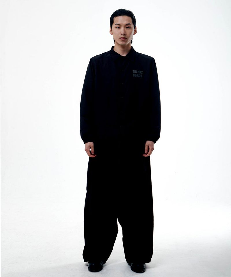 ARCH LOGO COACH JACKET-BLACK