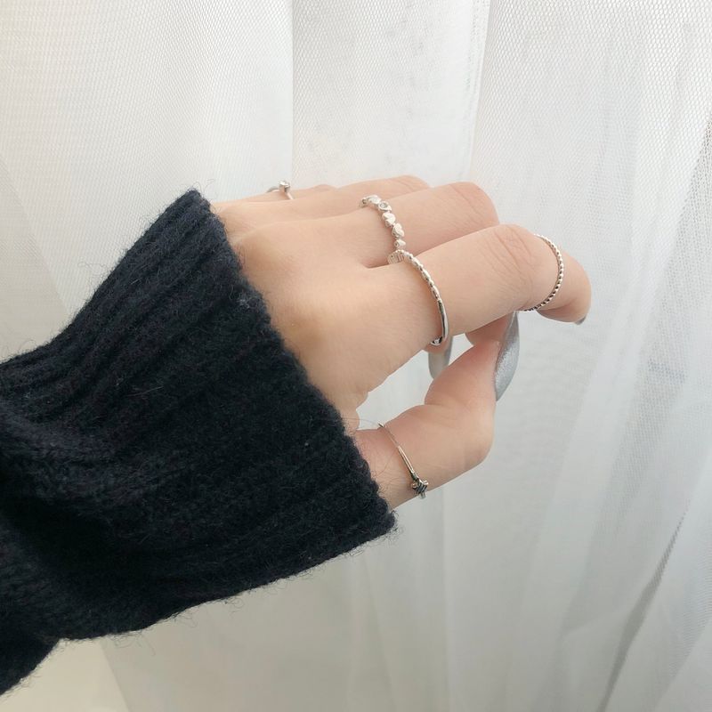Mini Heart Layered Ring 10 Set (2 color)