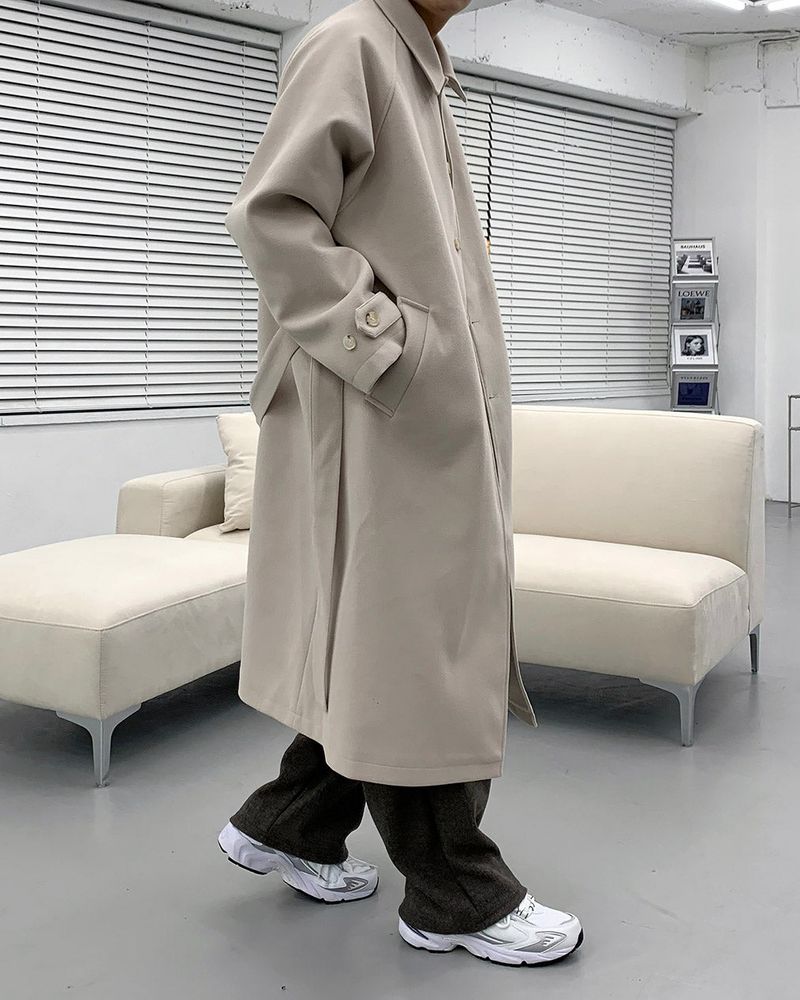 SI wool belted mac coat (3 colors)