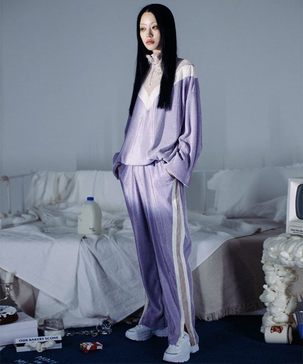 CLUT STUDIO(クラットスタジオ)の「pleats velvet track pants(Pants)」