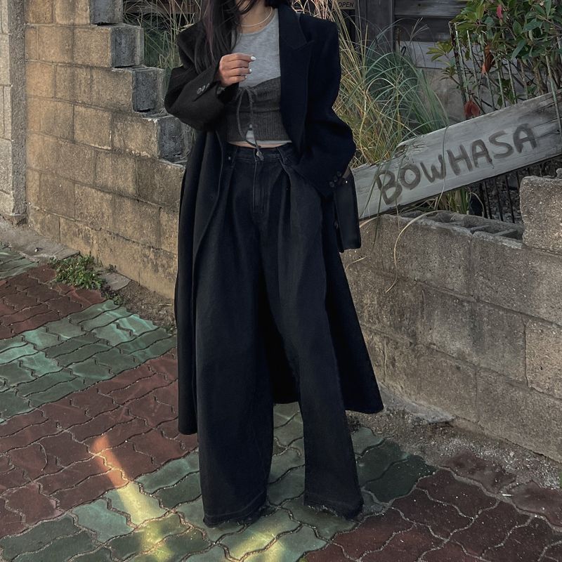 Stone Pintuck Wide Pants