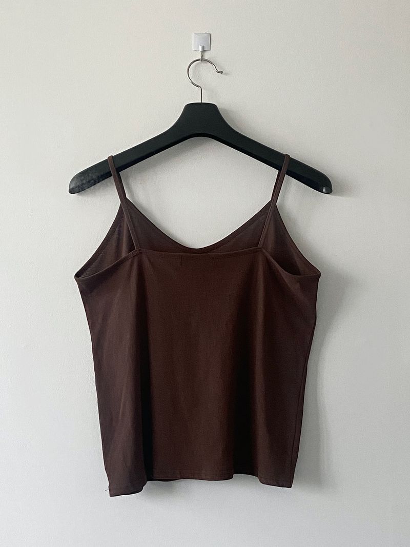 Natural linen sleeveless