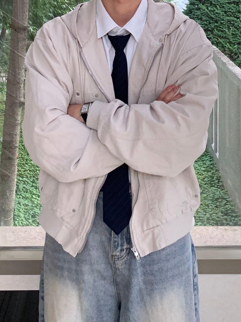 Tig Crop Two-Way Hood Jacket
