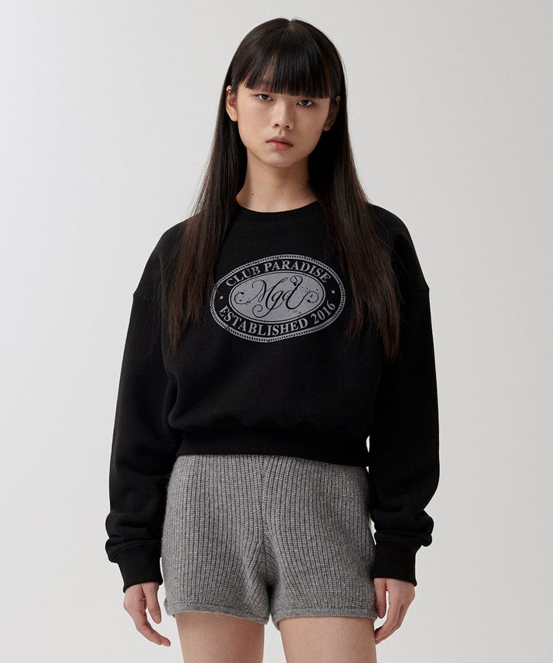 mahagrid(マハグリッド)の「CLUB PARADISE CROP SWEATSHIRT(Tops)」