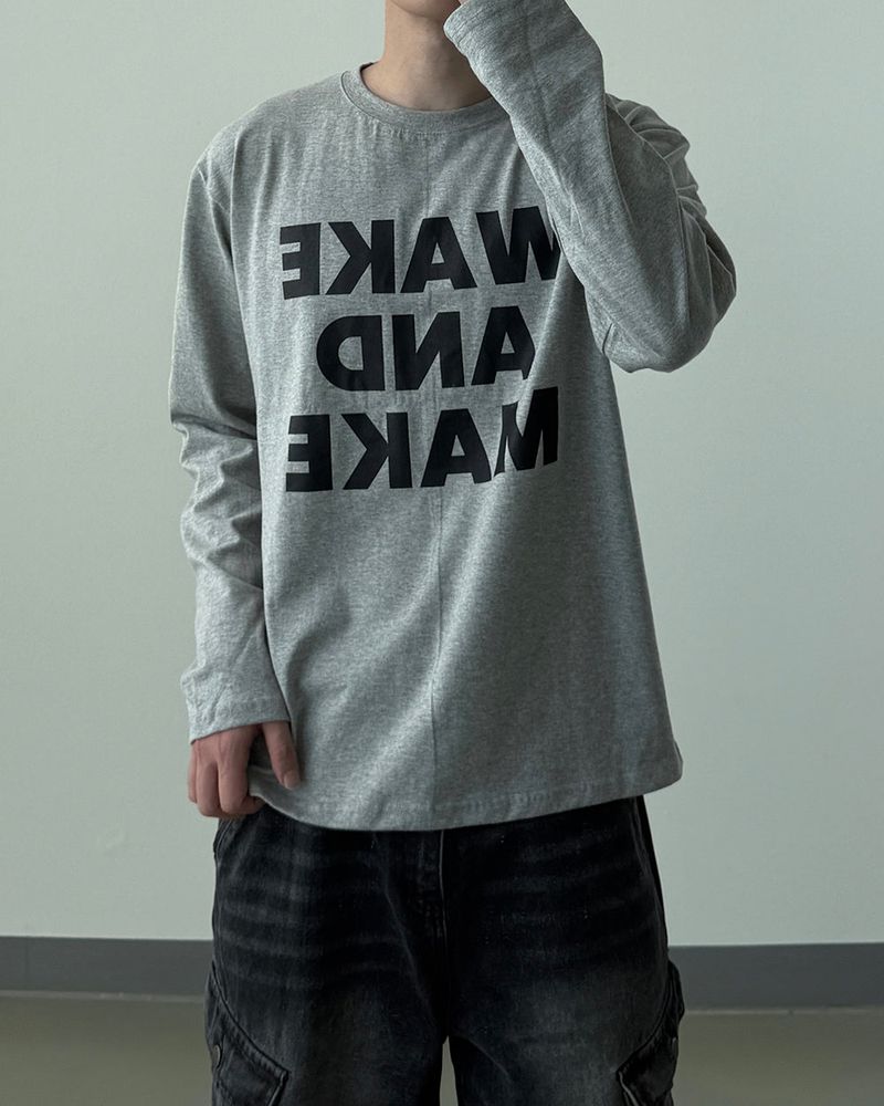 Text Regular Fit Long Sleeve