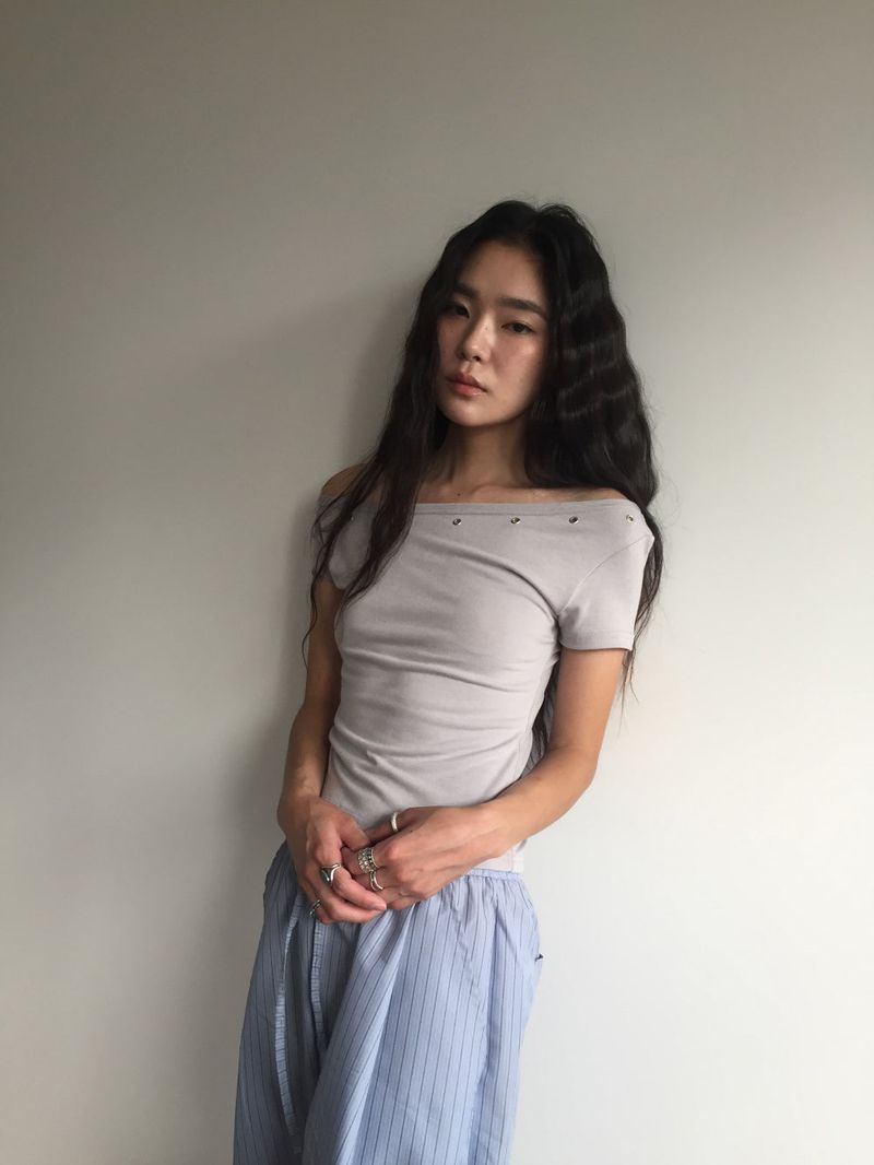 Rush Eyelet T-shirt (3color)