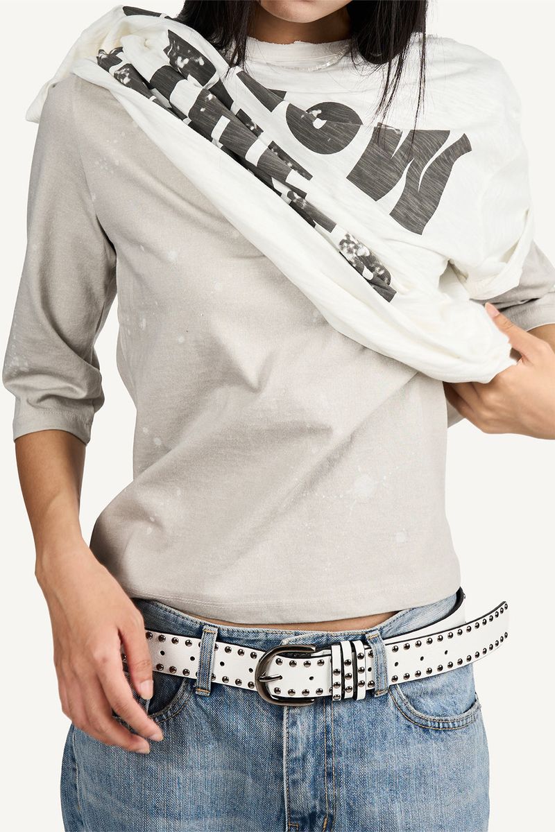 Painting Washed Three Quarter T-shirt