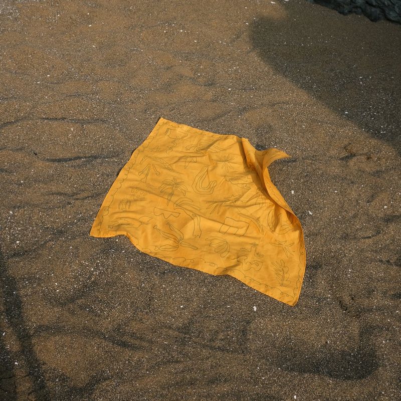[Organic Scarf] Camino - Camel