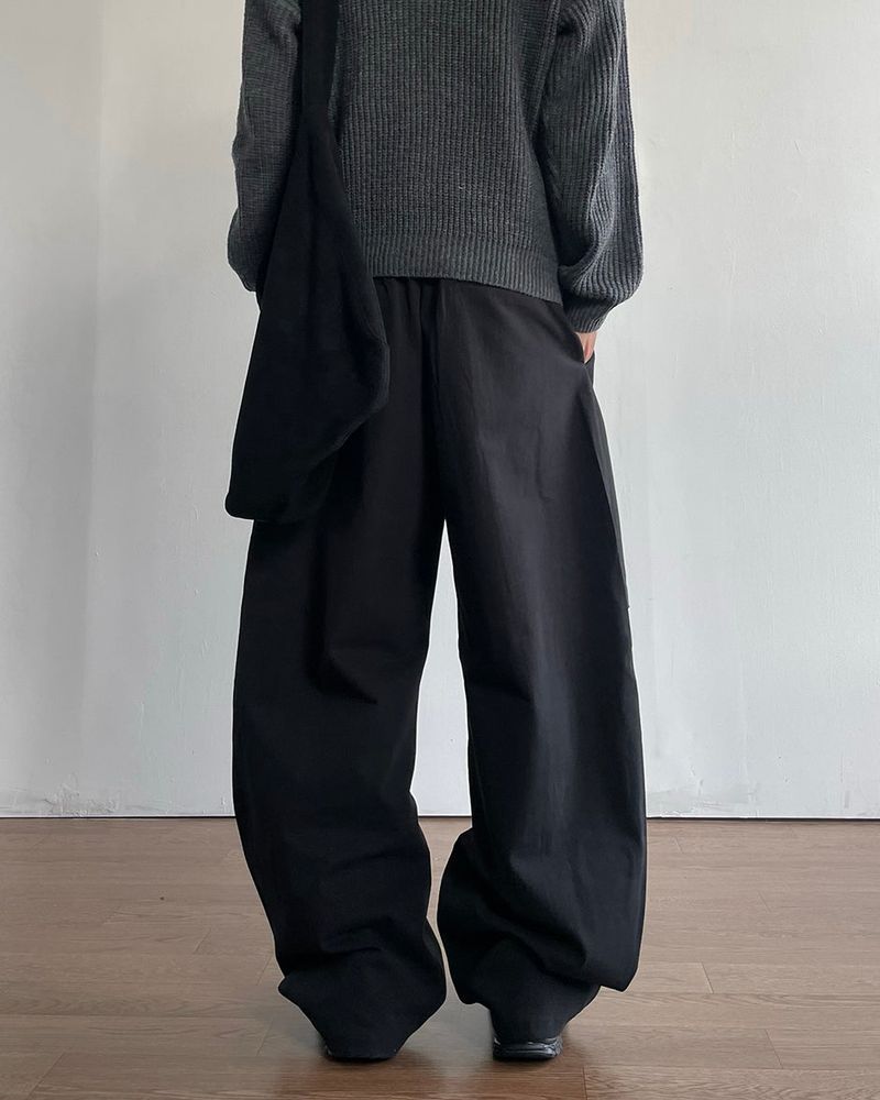 Tony Curved Cotton Pants
