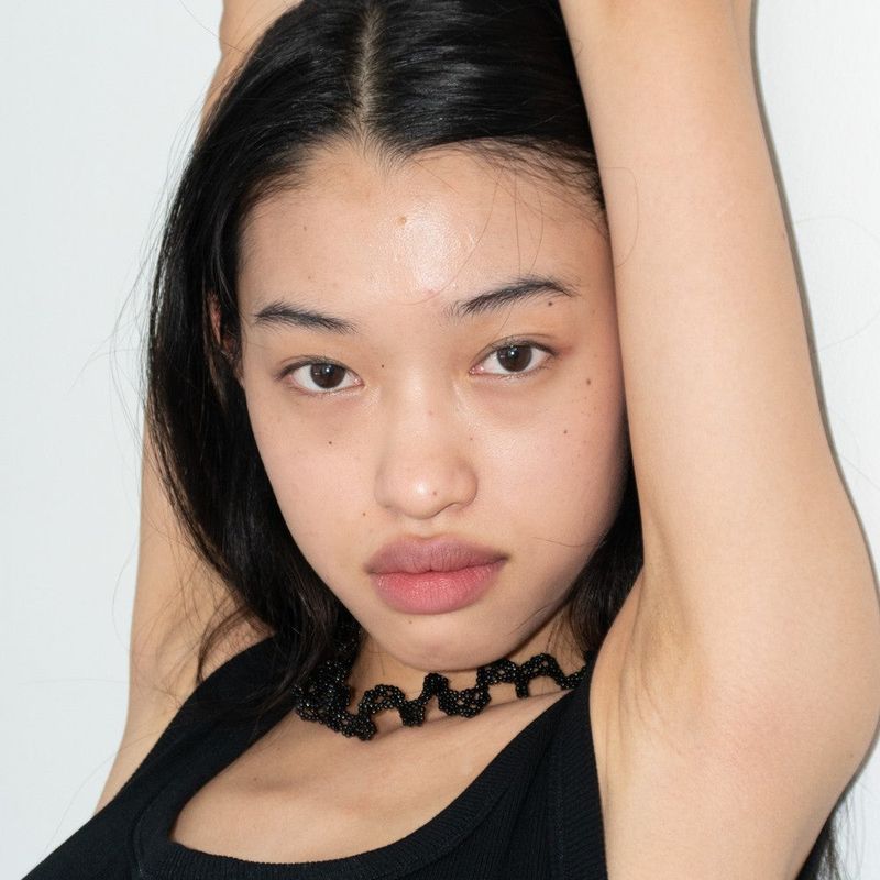 TWIST BEADS NECKLACE BLACK