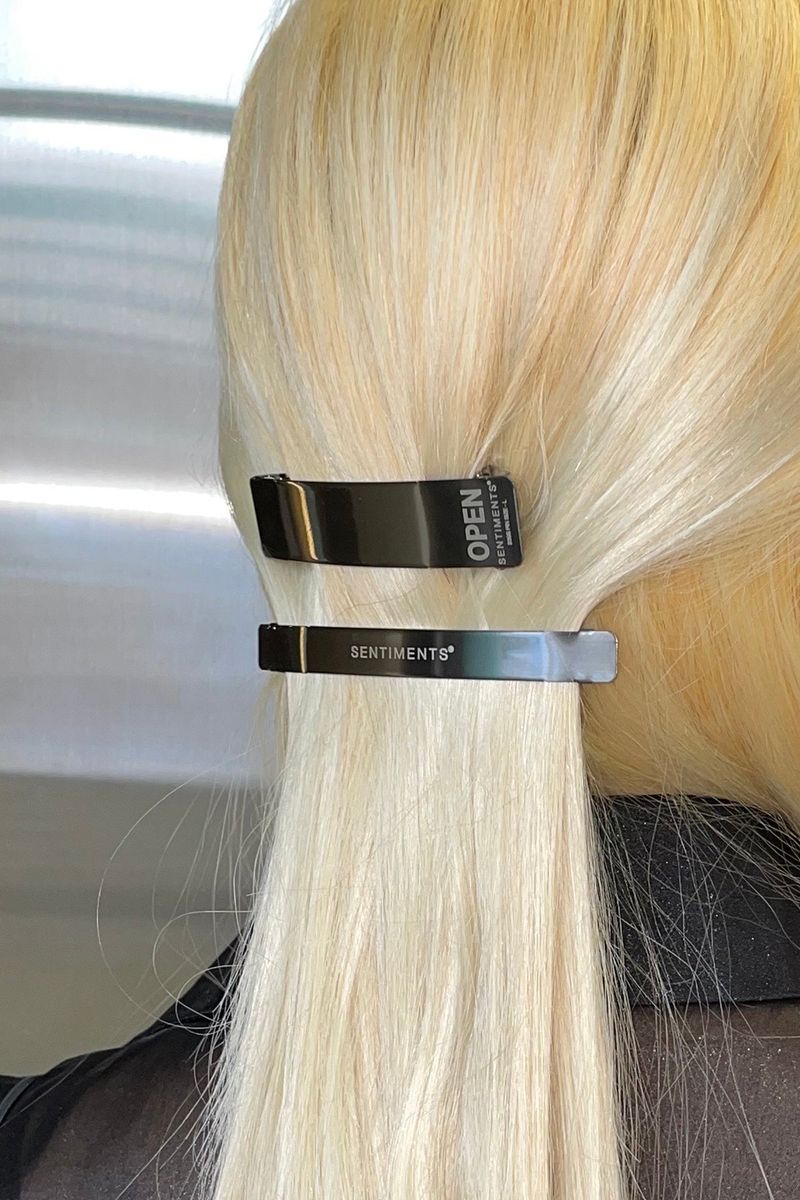 NO.372 [BLACK] HAIR OPEN PIN 2SET