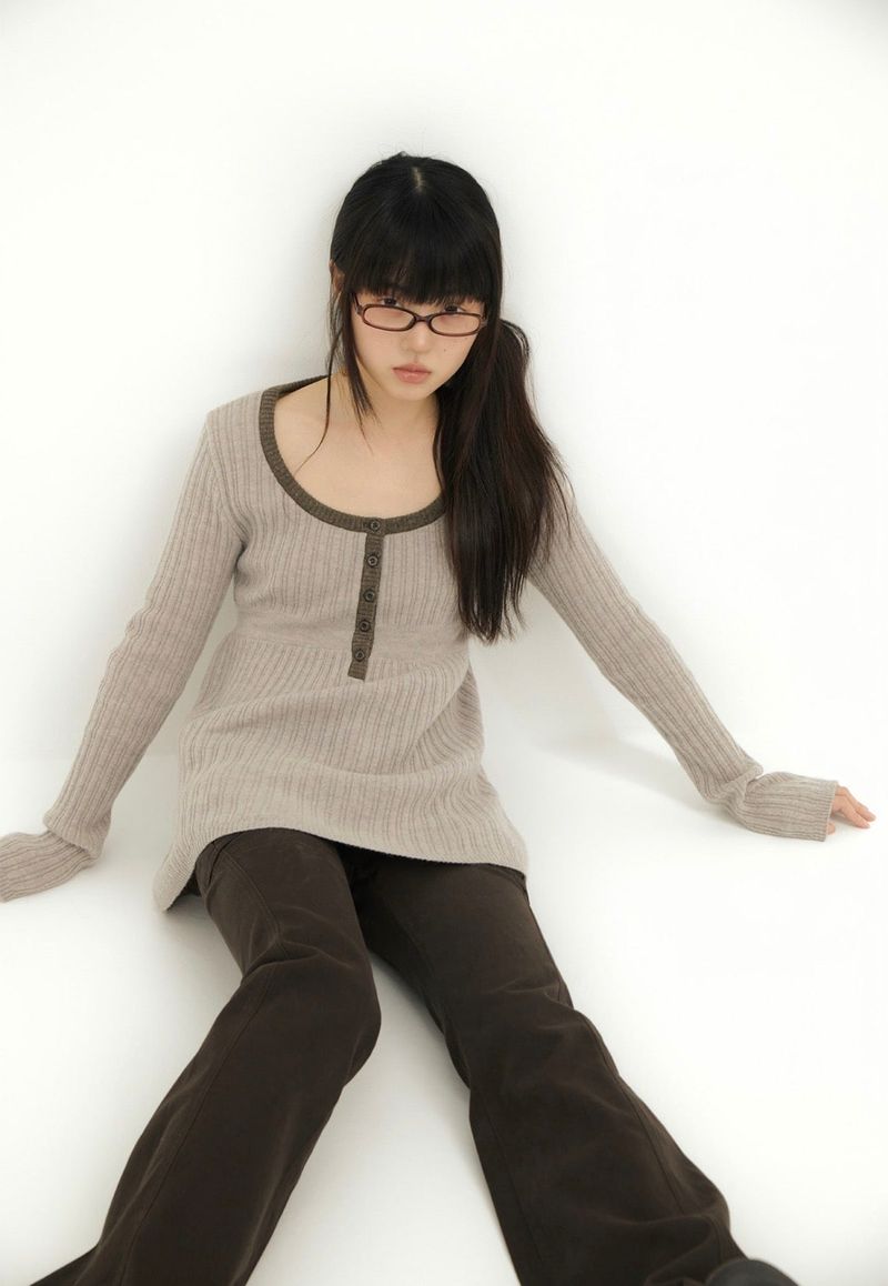 BABYDOLL KNIT OPS PURPLE