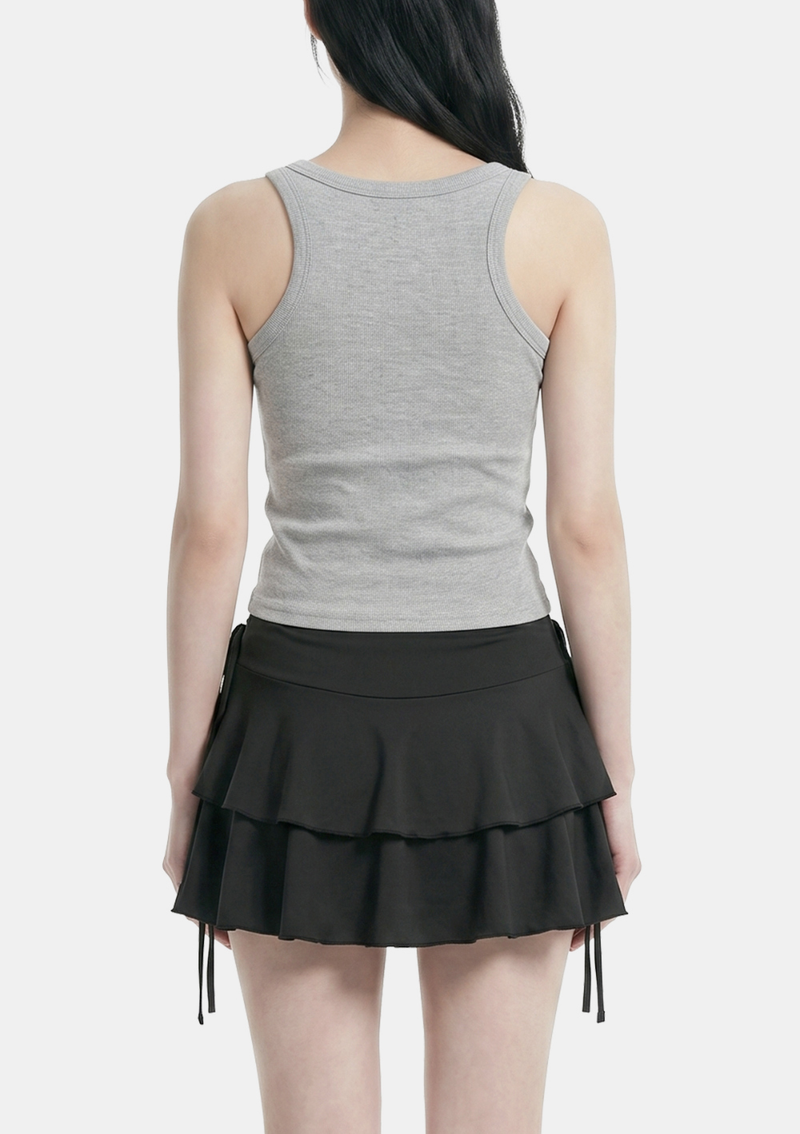 Evia Button Line Tank Top