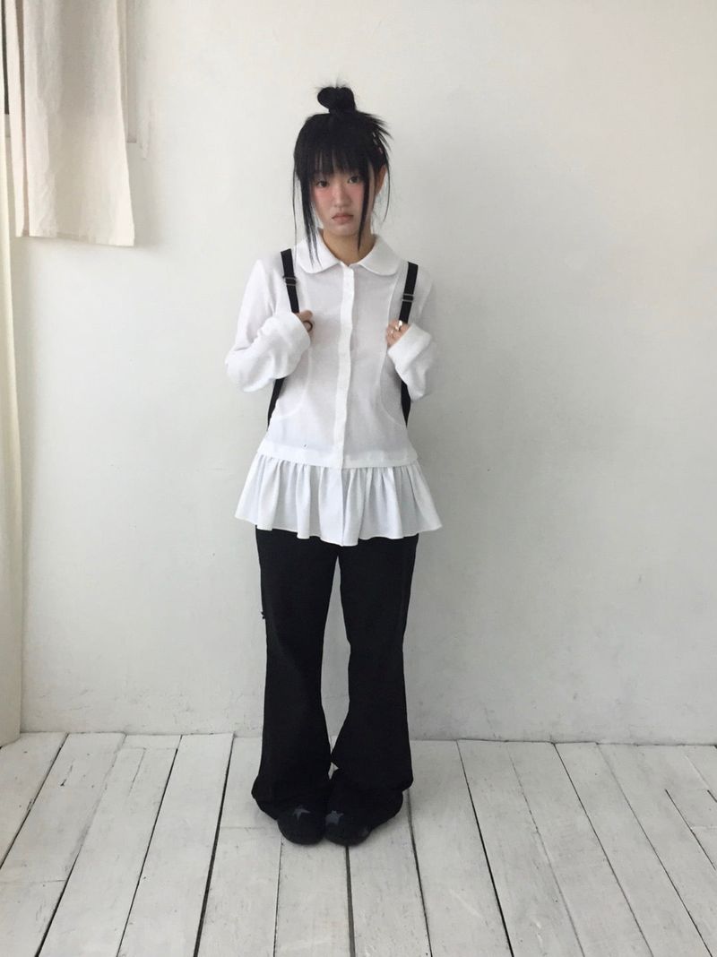 フリルレイヤードトップ