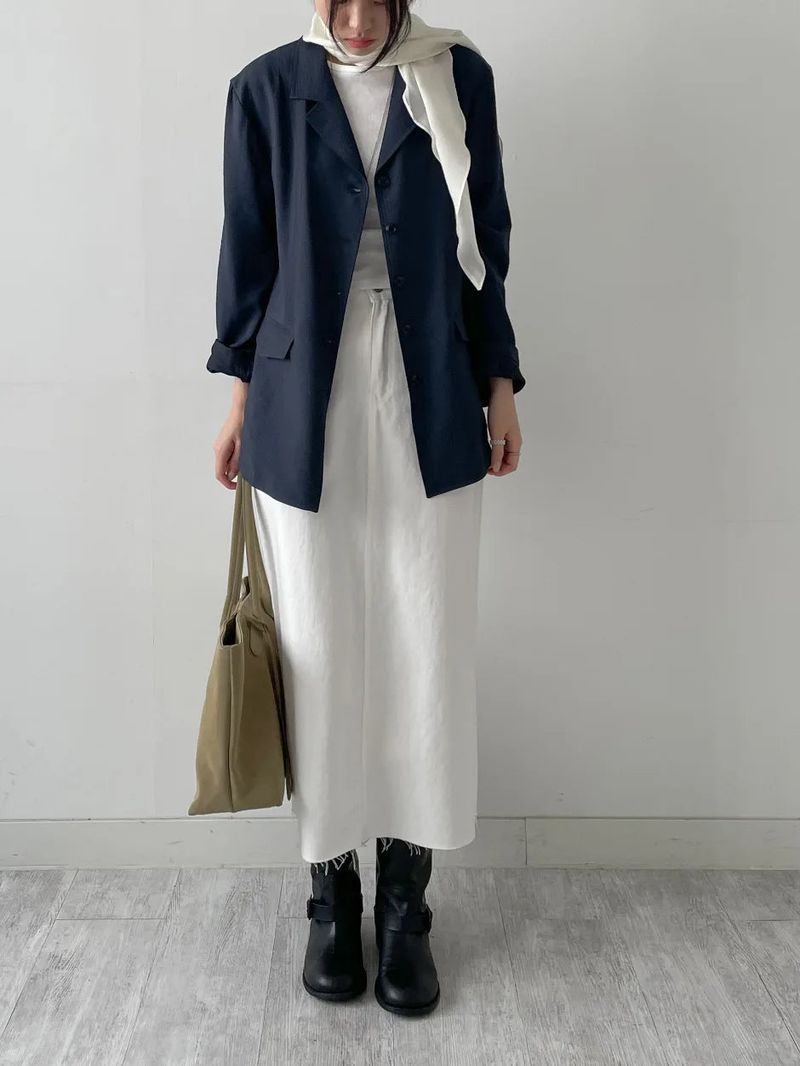 Polka Rayon Loose Fit Jacket