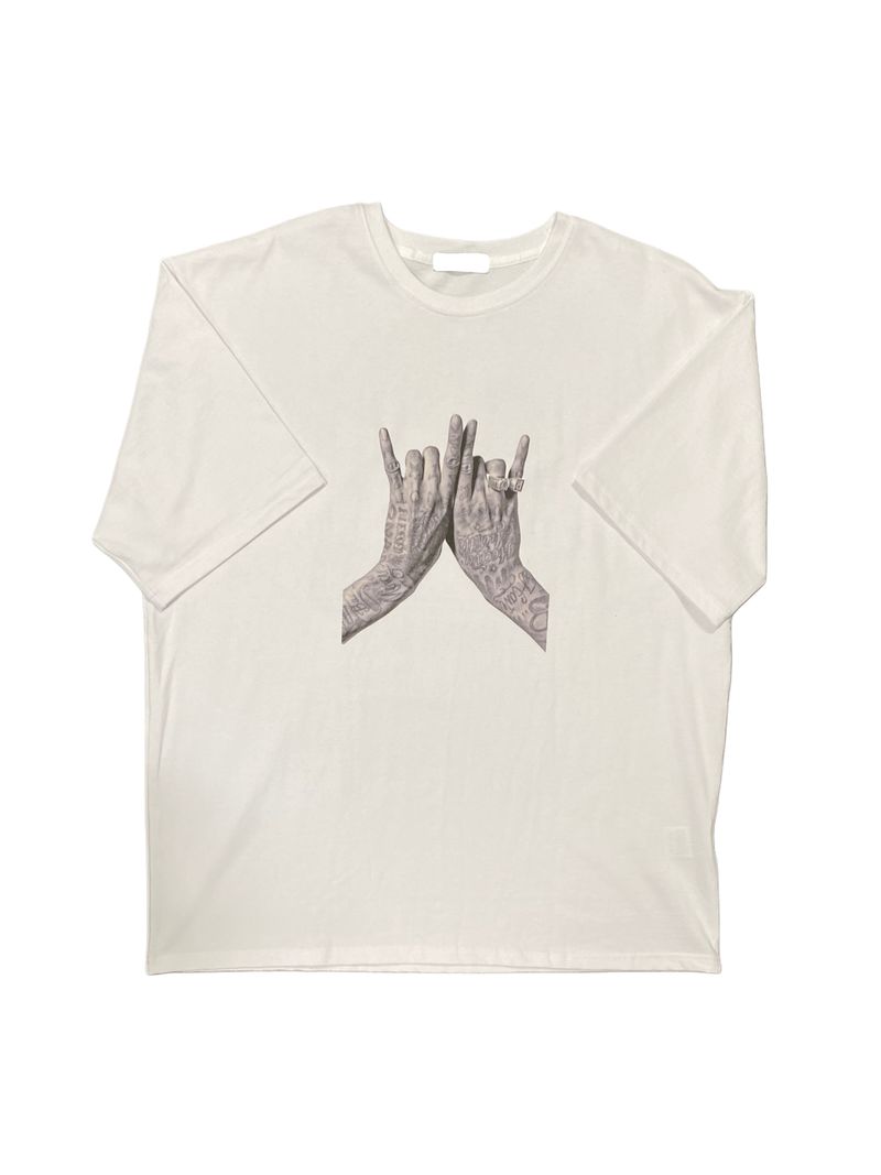 Sign Cut Over Short Sleeve Tee 4C