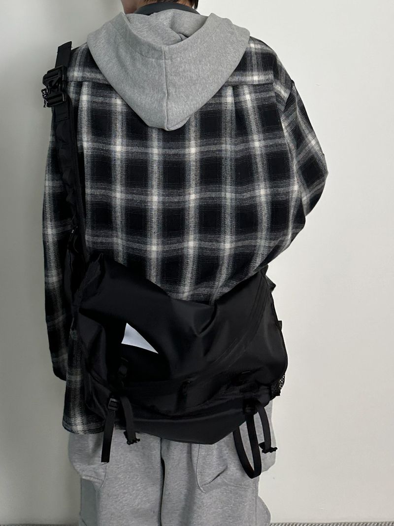 Henri hood over check shirts