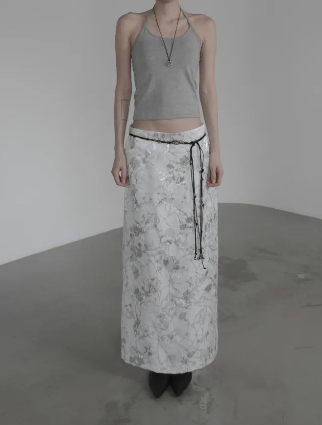 Berryon Flower Long Skirt