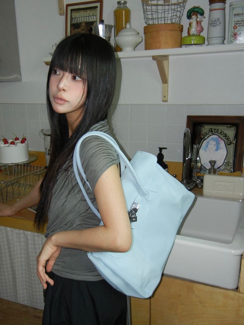 Jelly Clear Birkin Tote Shoulder Bag