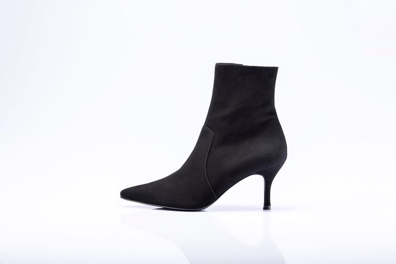 Socks Boots_Black Suede