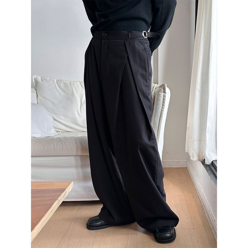 LAURANT（ロラン）の「[Unisex] オーバーラップツータックワイドスラックス(2color)（パンツ）」