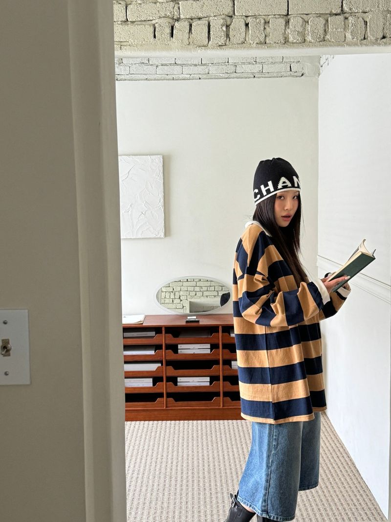 Stripe rugby T