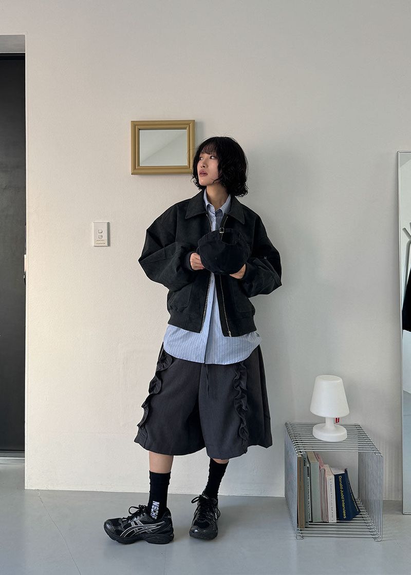 POCKET SUEDE BLOUSON