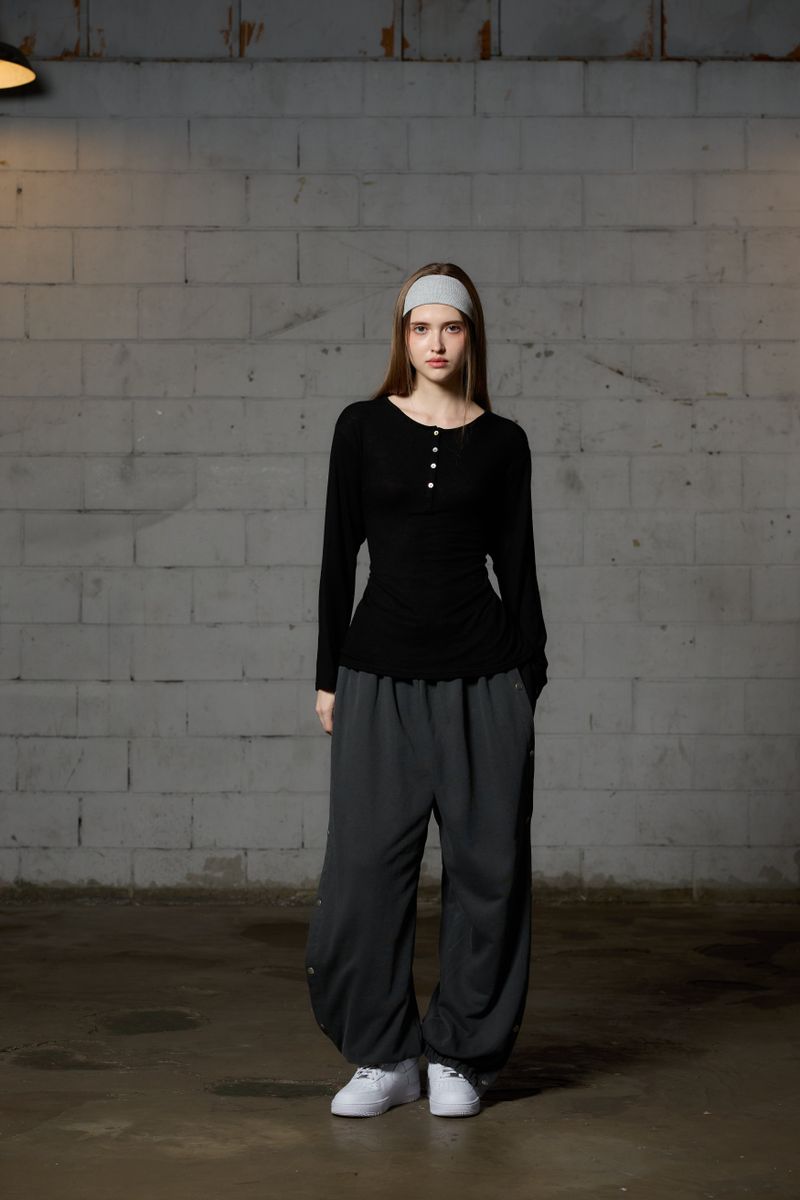 FAIRY WOOL LONG SLEEVE / BLACK