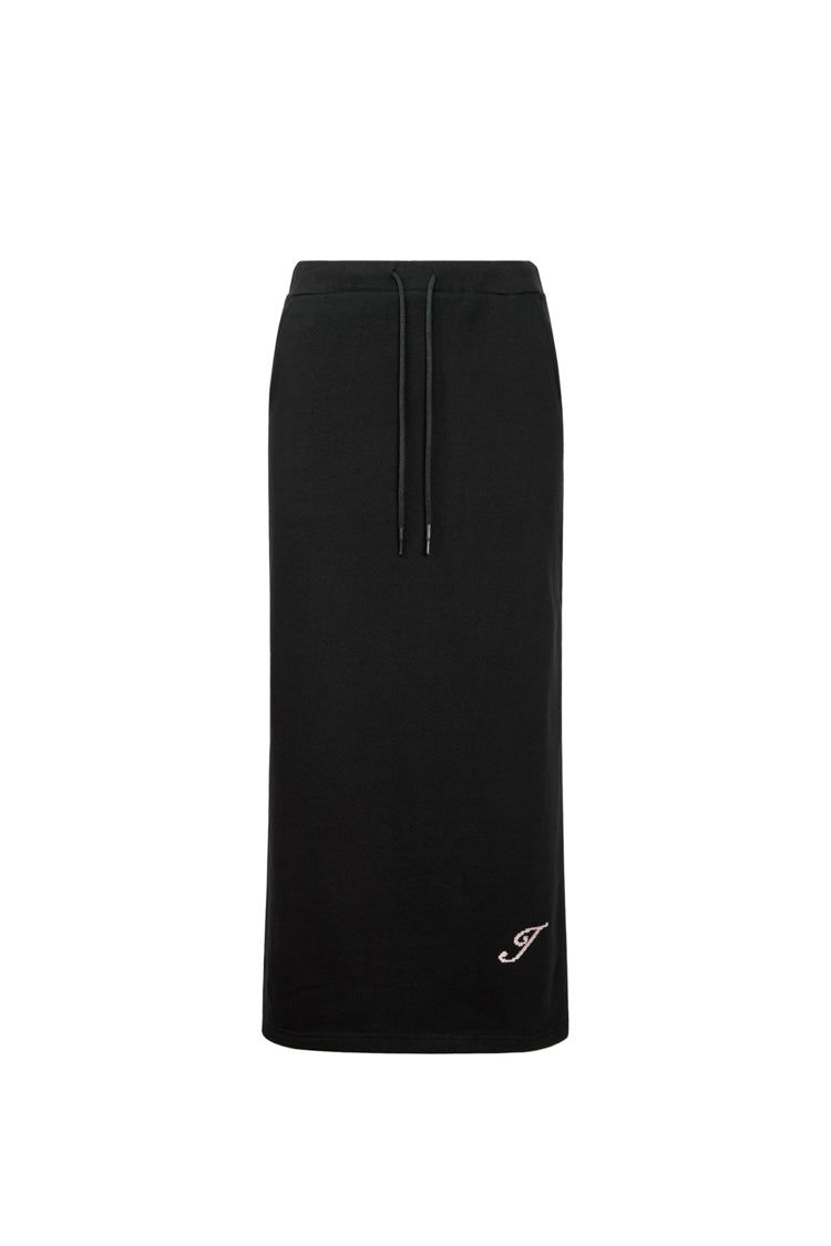 Lettering Classic Long Skirt (BLACK)