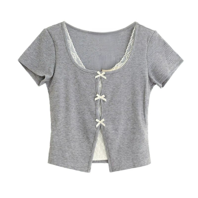 Cozy&Kitsch(コージーアンドキッチ)の「Emily Lace Slim Tee(Tops)」