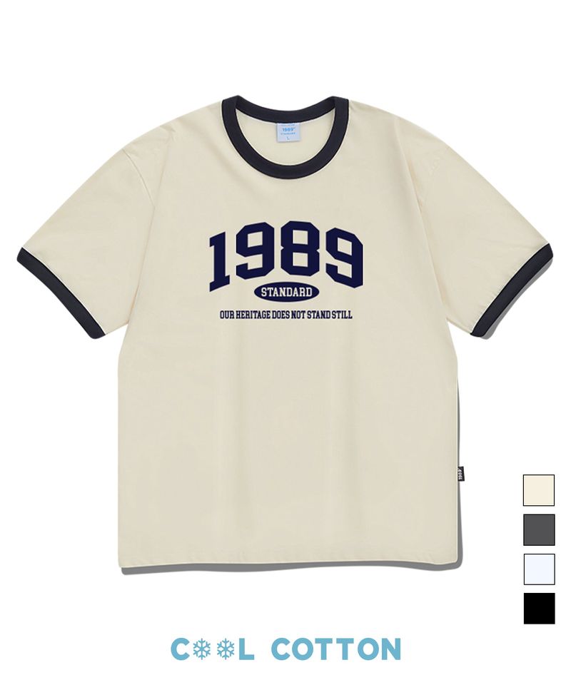 1989STANDARD（1989スタンダード）の「OUR 1989 クールコットンリンガー半袖 (SRSSTD-0004)（トップス）」