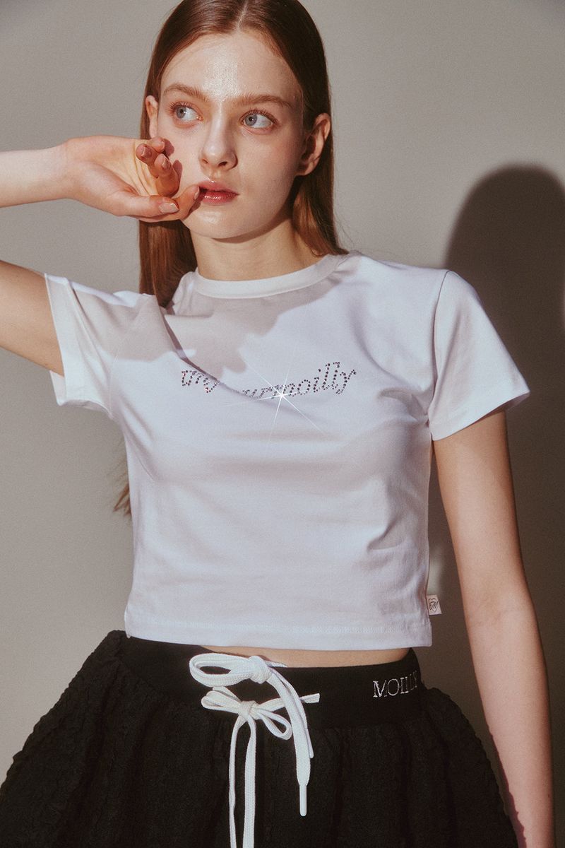 Crystal Hotfix T White
