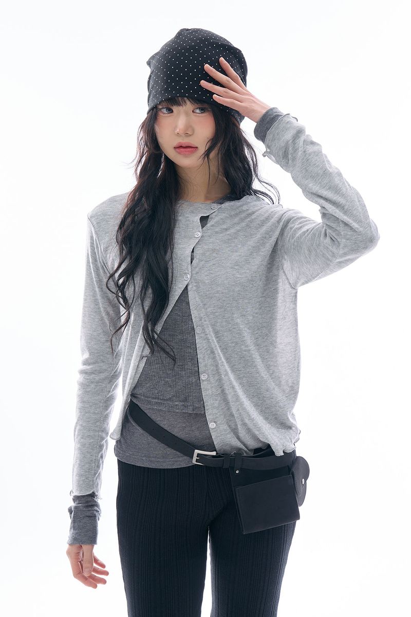 Eller lettuce edge cardigan