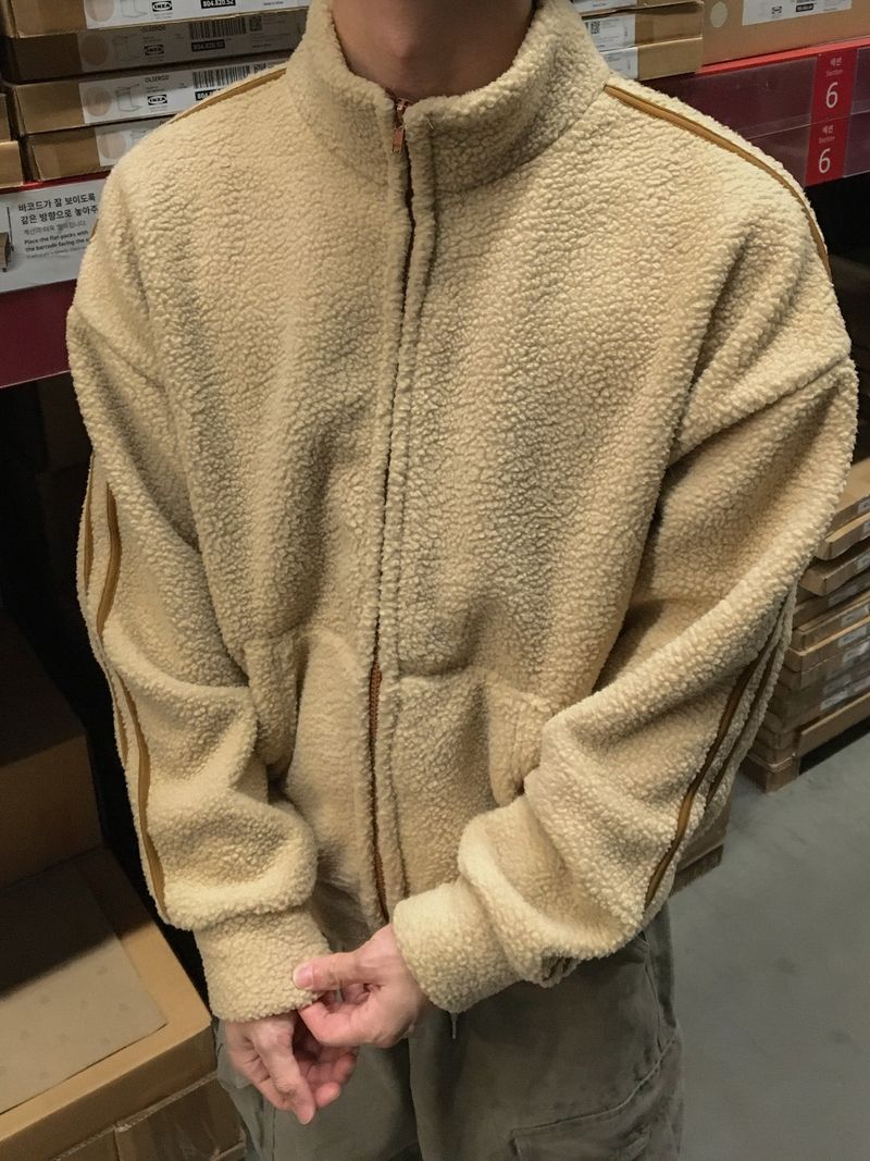 Sherpa Track Fleece Zip-Up