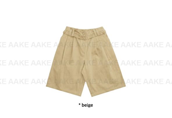 RAW FRILL BERMUDA PANTS