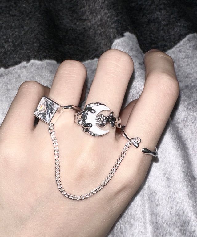 White Moon Ring