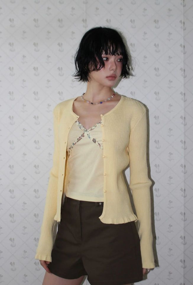 MELLOW FRILL CARDIGAN