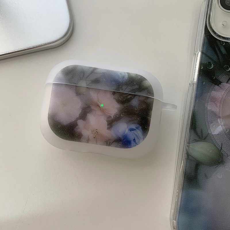 withsome（ウィズサム）の「Blue - Rain Flower AirPods Case_matt（Smartphone Accessories）」