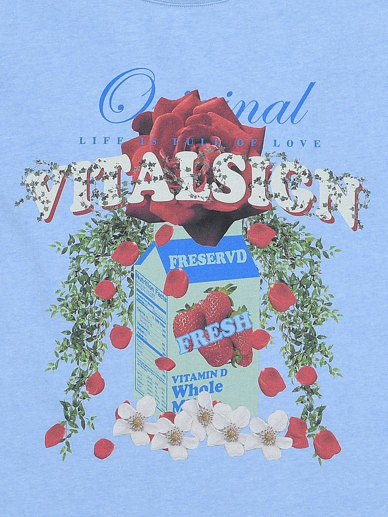 Rose Garden T-Shirt (Light Blue)