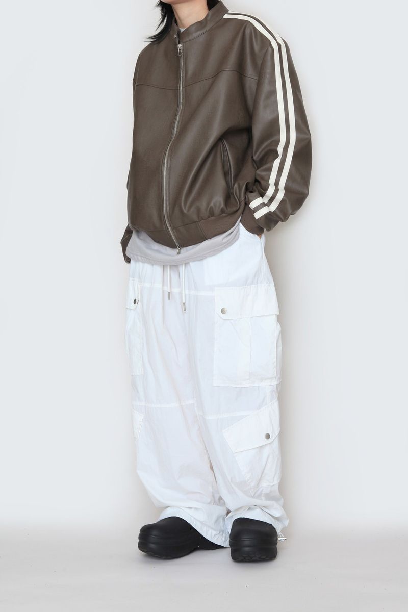 Biker Track Leather Jacket