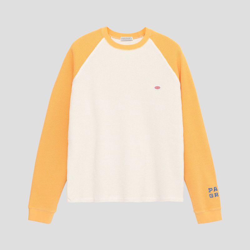 PARAGRAPH(パラグラフ)の「THERMAL RAGLAN LONG SLEEVE - YELLOW(Tops)」