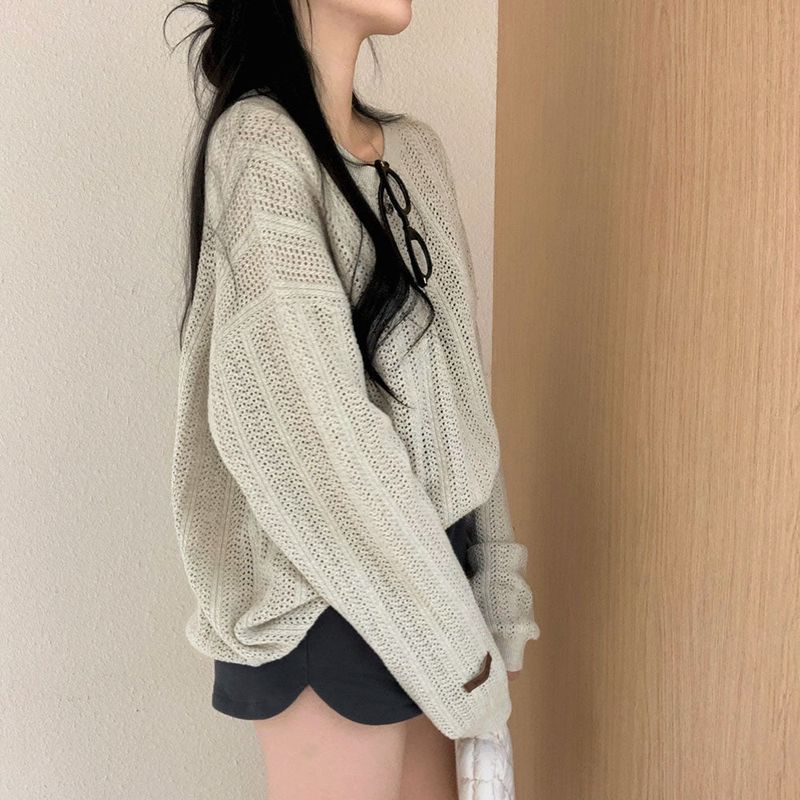 [Bellide made] Caramel Loose Fit Long Round Knitwear
