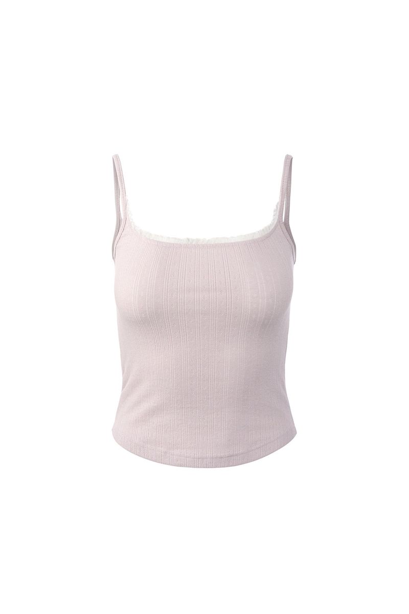 Frill lace Sleeveless (PINK)