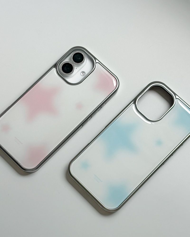 【MADE】 blur star epoxy case (pink)