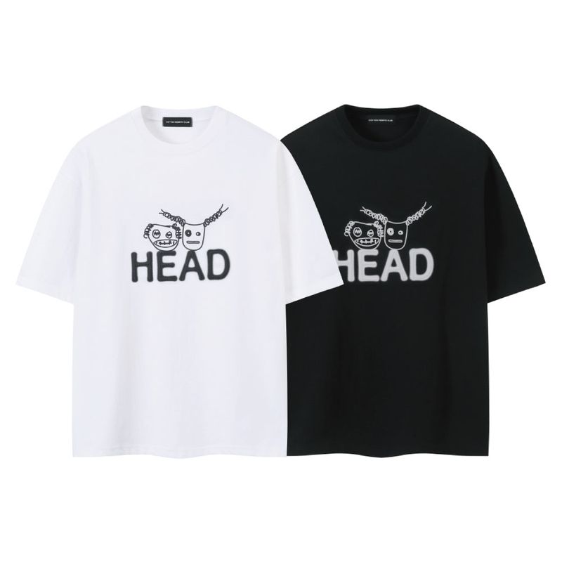 cottonrebirthclub（コットンリバースクラブ）の「ヘッドアートワークTシャツ (2color)（トップス）」