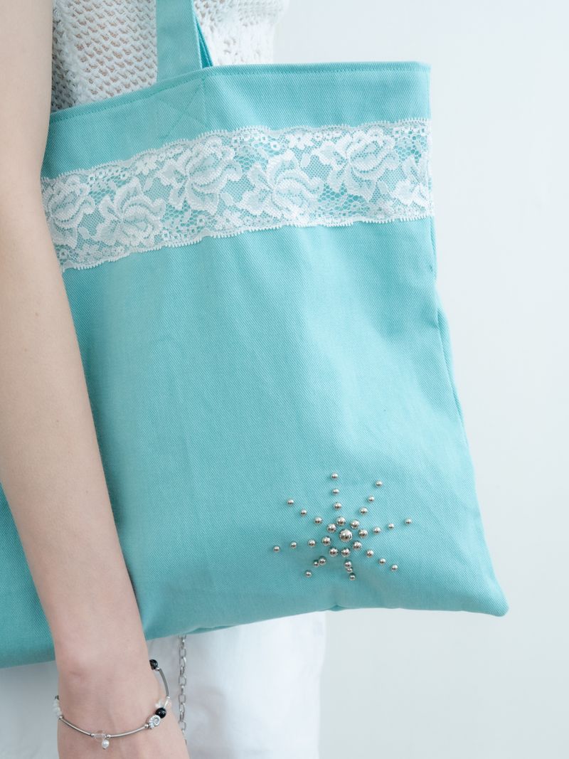 XND LACE ECO BAG_MINT