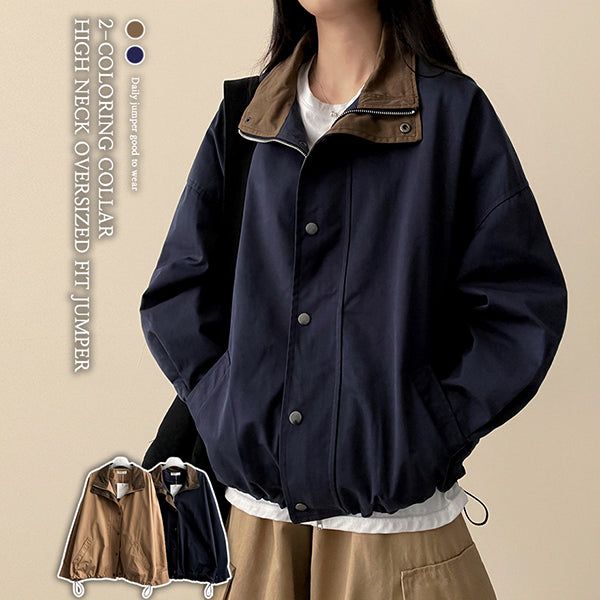 hijjoo（ハイチュー）の「Seb Kara Color Matching Scriming Jumper （Jackets/Outerwear）」